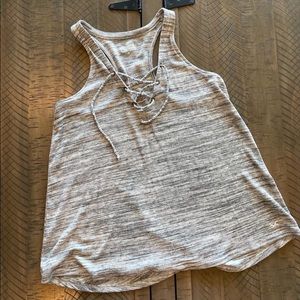 Hollister lace up top